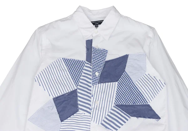 COMME des GARCONS HOMME Crazy Patch Long Sleeve Shirt K-165865_002