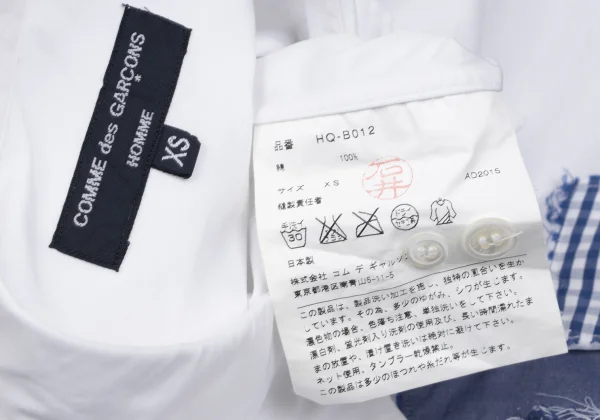 COMME des GARCONS HOMME Crazy Patch Long Sleeve Shirt K-165865_016