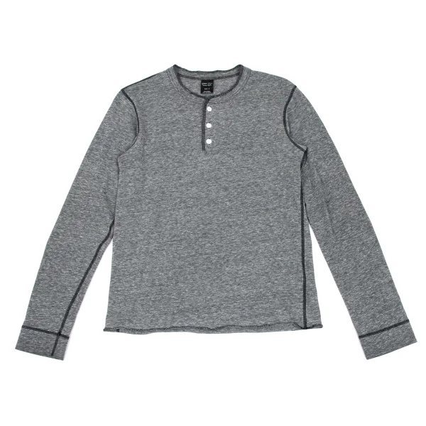 NUMBER(N)INE Henley Neck T SHirt Grey 2 K-165867_001