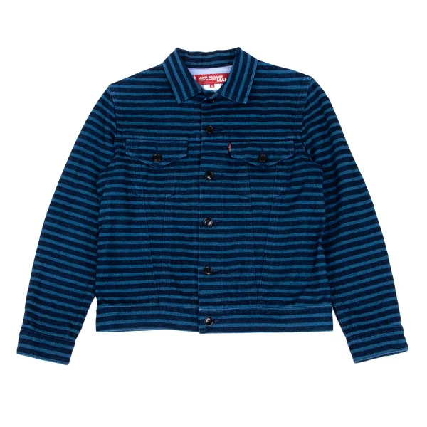 JUNYA WATANABE MAN×Levi's Cotton Jersey Stripe Jacket Blue XS K-165870_001