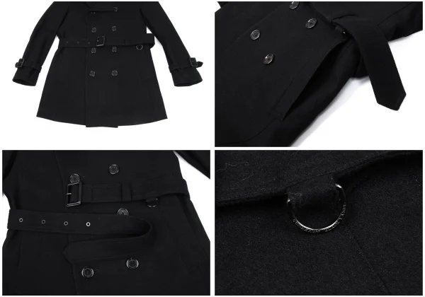 バーバリー BURBERRY ブラックレーベル ウール ハーフ バルマンコート バーバリー BURBERRY ブラックレーベル ウール ハーフ バルマンコート
