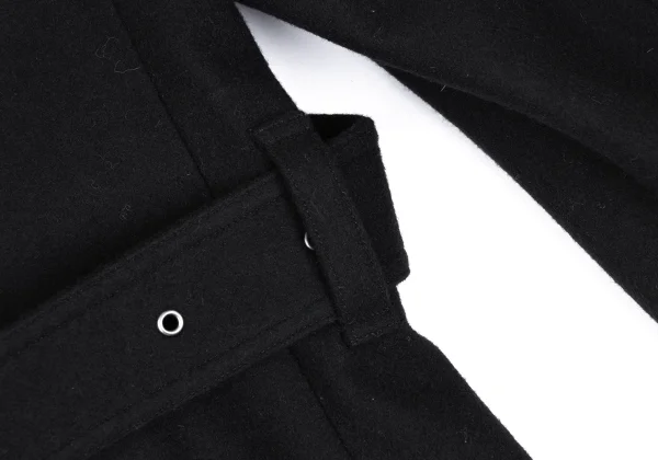 【美品】BURBERRY BLACK LABEL ナポレオンコート メタルボタン バーバリー ブラックレーベル メタルボタン ナポレオン Pコート L 黒