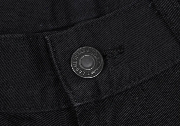 ラッドミュージシャンLAD MUSICIAN コットンスキニーフレアパンツ 黒44 K-165885_003