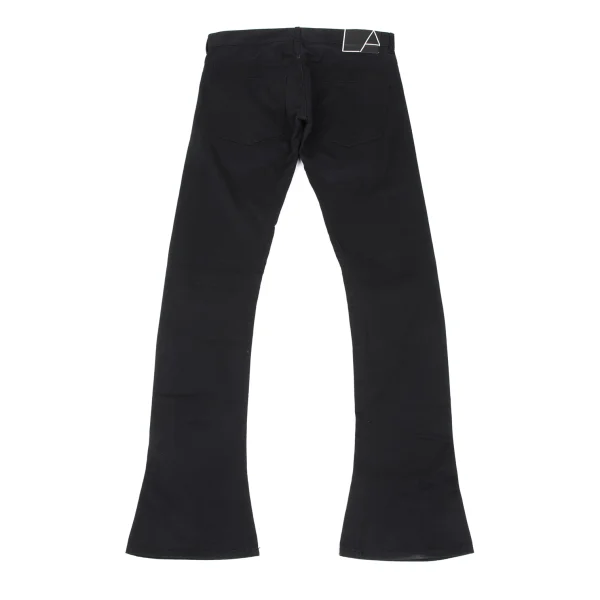 ラッドミュージシャンLAD MUSICIAN コットンスキニーフレアパンツ 黒44 K-165885_009