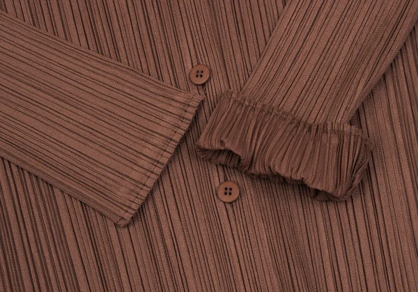 プリーツプリーズPLEATS PLEASE プリーツセットアップ 茶3 4 (K-165888)