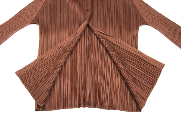 プリーツプリーズPLEATS PLEASE プリーツセットアップ 茶3 4 (K-165888)