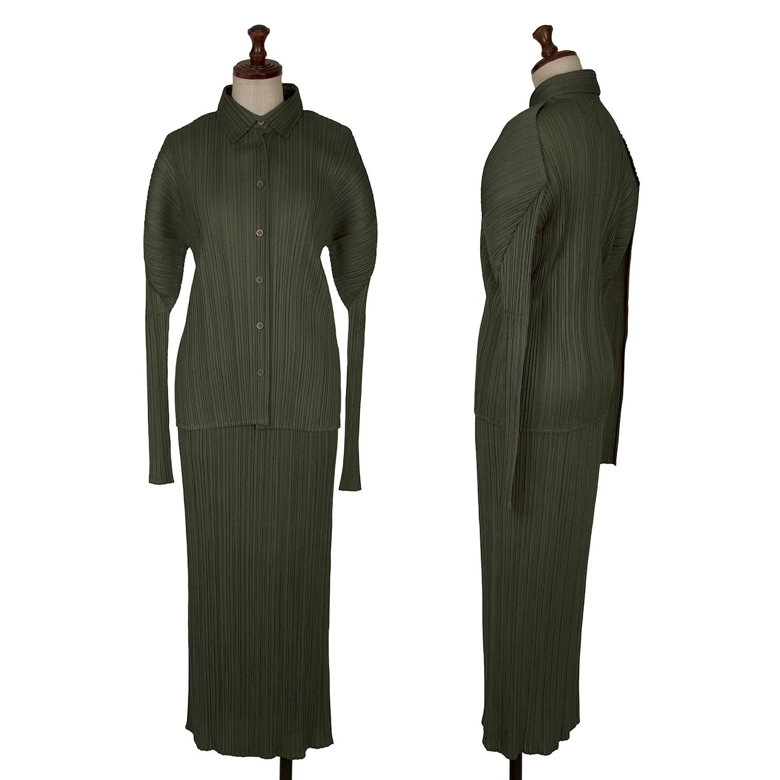 プリーツプリーズ スカート カーキ プリーツプリーズPLEATS PLEASE プリーツスカート カーキ2 (K-165890)