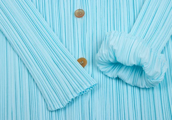 PLEATS PLEASE Pleated Open Collar Shirt K-165893_006