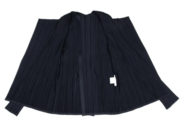 PLEATS PLEASE Pleats Back Slit Buttonless Cardigan K-165896_009