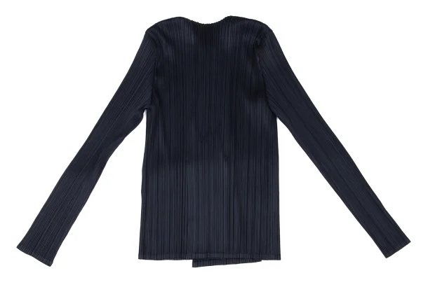 PLEATS PLEASE Pleats Back Slit Buttonless Cardigan K-165896_010