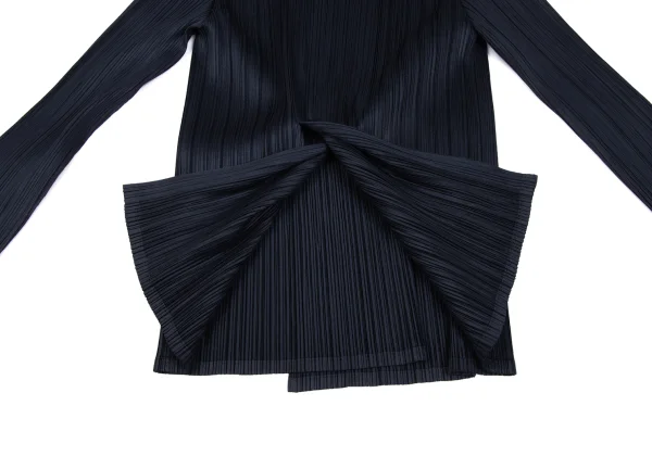 PLEATS PLEASE Pleats Back Slit Buttonless Cardigan K-165896_011