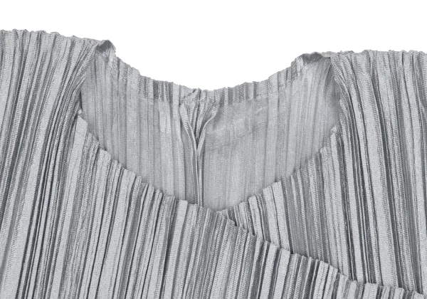 PLEATS PLEASE Shiny Buttonless Cardigan K-165898_004