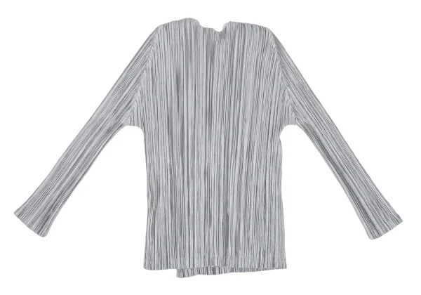 PLEATS PLEASE Shiny Buttonless Cardigan K-165898_009