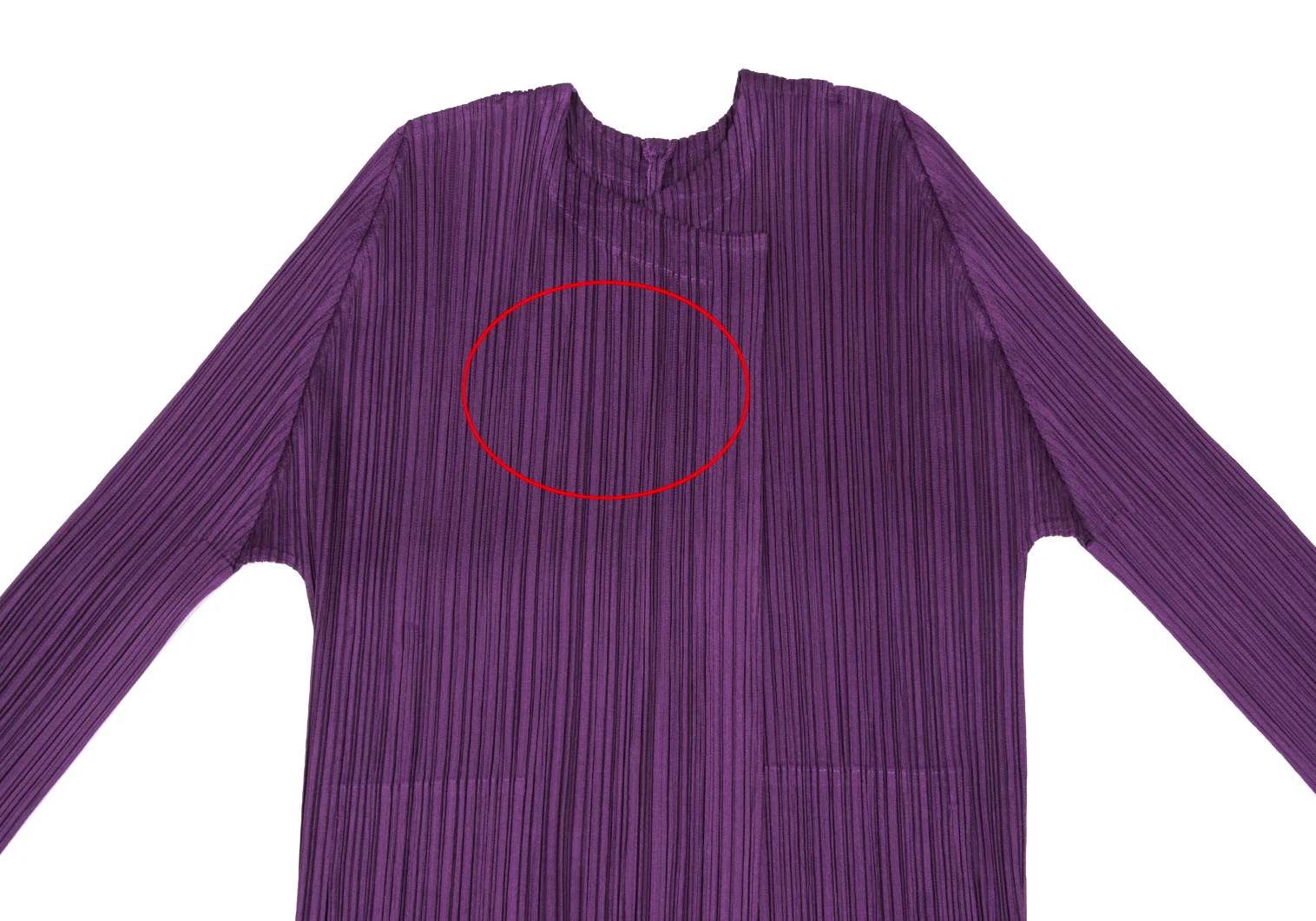 プリーツプリーズ　カーディガン　ワンボタン　羽織り　コート　紫　3 中古・古着通販】PLEATS PLEASE (プリーツプリーズ) プリーツ