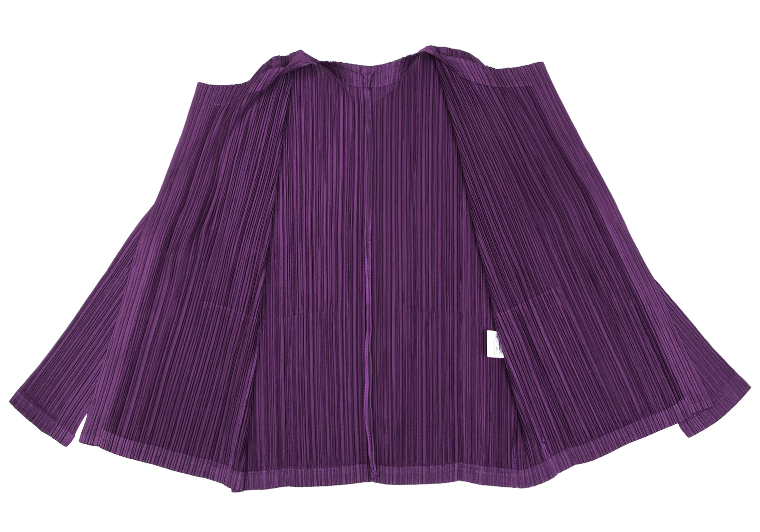 PLEATS PLEASE プリーツプリーズ トップス 5 パープル レディース プリーツプリーズPLEATS PLEASE プリーツボタンレスカーディガン 紫3