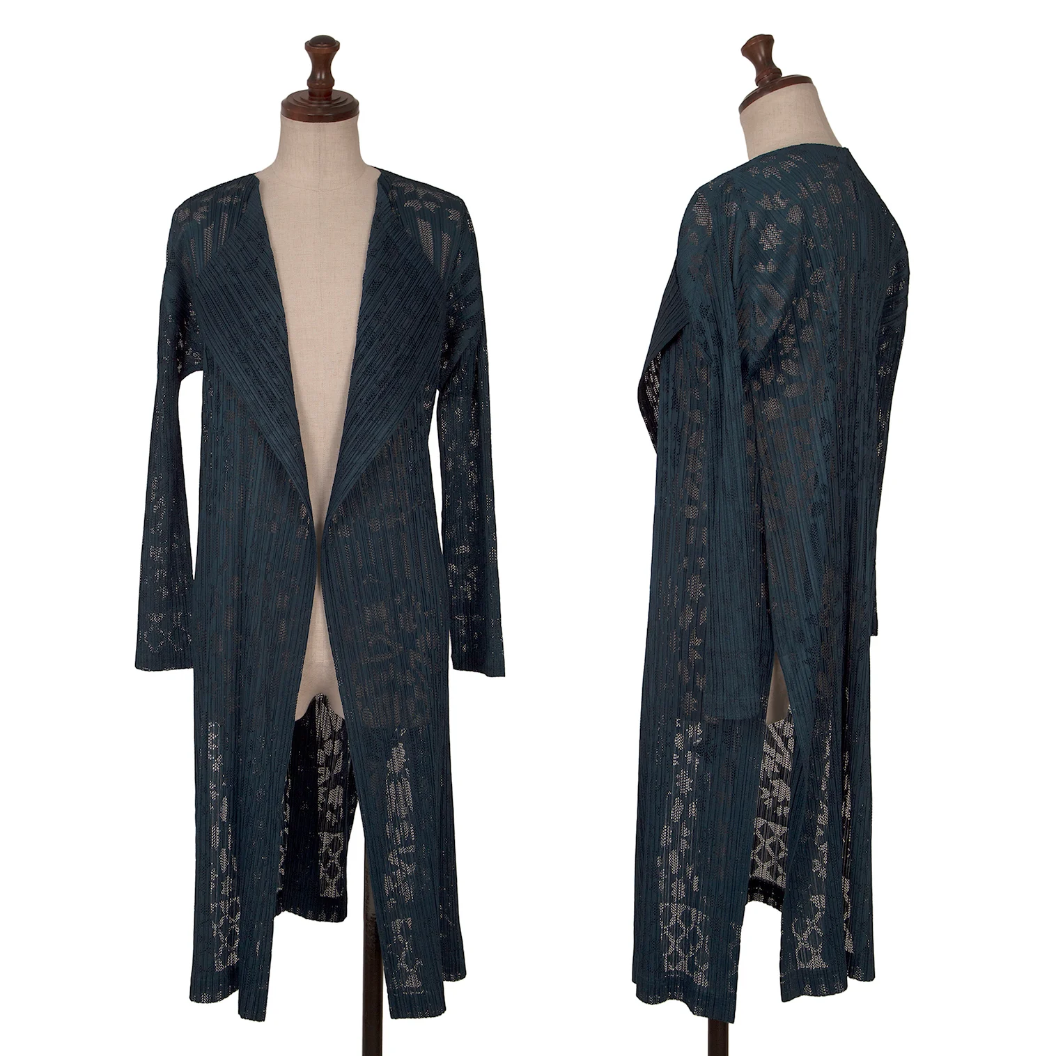 プリーツプリーズPLEATS PLEASE ジャガードメッシュプリーツロング