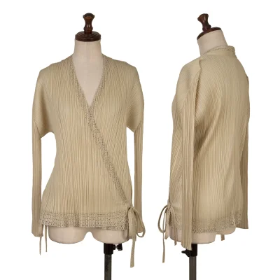 PLEATS PLEASE Cutting Cache-coeur Cardigan