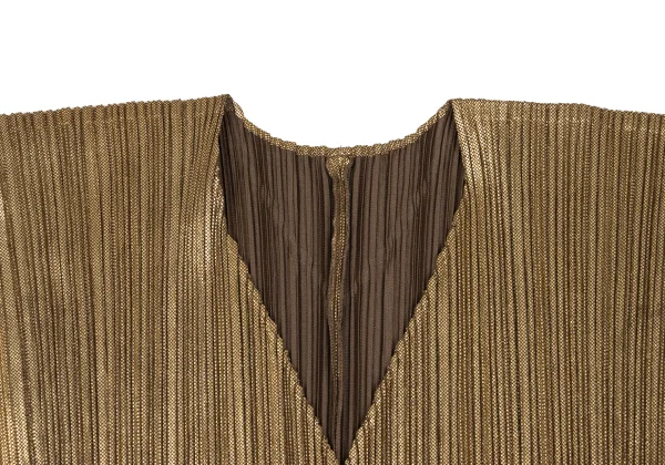 PLEATS PLEASE Foil Print Buttonless Cadigan K-165907_006