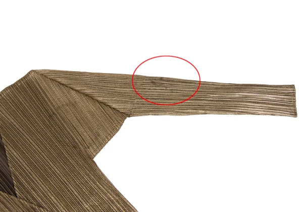 PLEATS PLEASE Foil Print Buttonless Cadigan K-165907_007