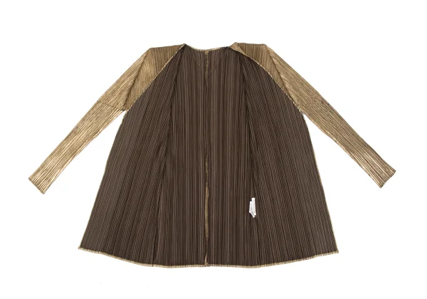 PLEATS PLEASE Foil Print Buttonless Cadigan K-165907_013
