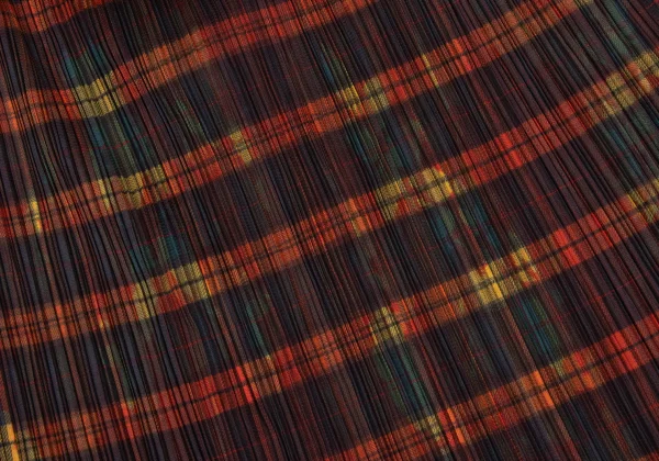 PLEATS PLEASE Botanical Check Pleated Wrap Design Skirt K-165910_012