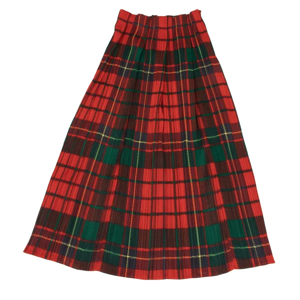 PLEATS PLEASE Checker Print Pleated Skirt K-165913_002
