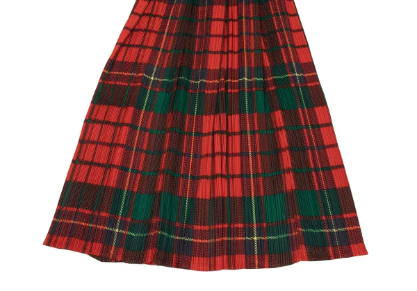 PLEATS PLEASE Checker Print Pleated Skirt K-165913_005