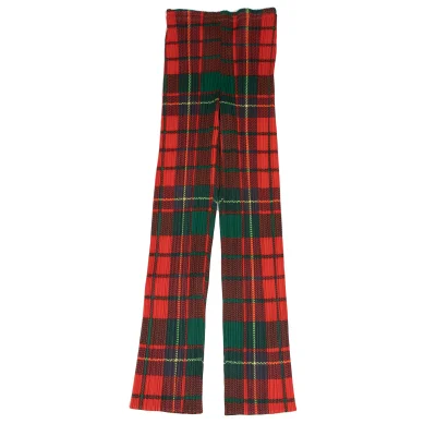 PLEATS PLEASE Checker Print Pleated Pants