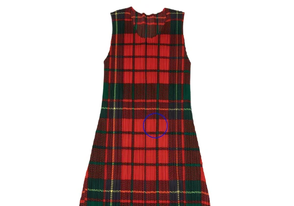 PLEATS PLEASE Checker Print Pleated Dress K-165916_003