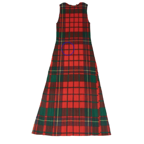 PLEATS PLEASE Checker Print Pleated Dress K-165916_009