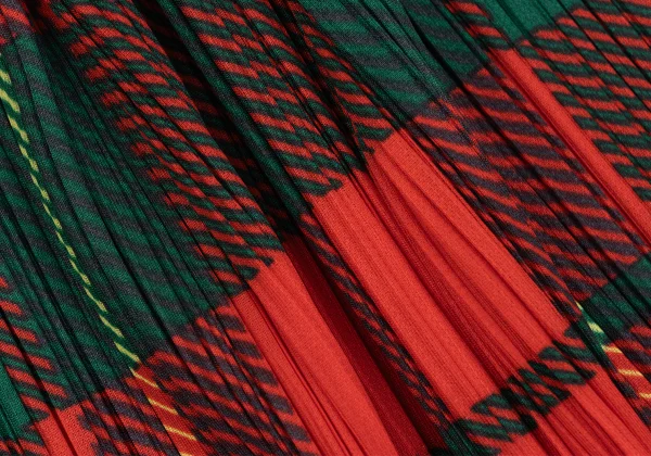 PLEATS PLEASE Checker Print Pleated Dress K-165916_011