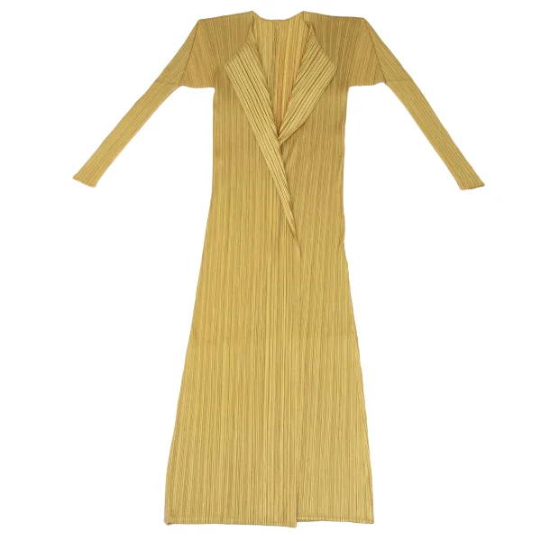 PLEATS PLEASE Pleated Buttonless Long Cardigan K-165917_002