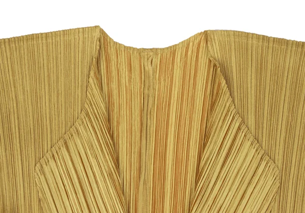 PLEATS PLEASE Pleated Buttonless Long Cardigan K-165917_004