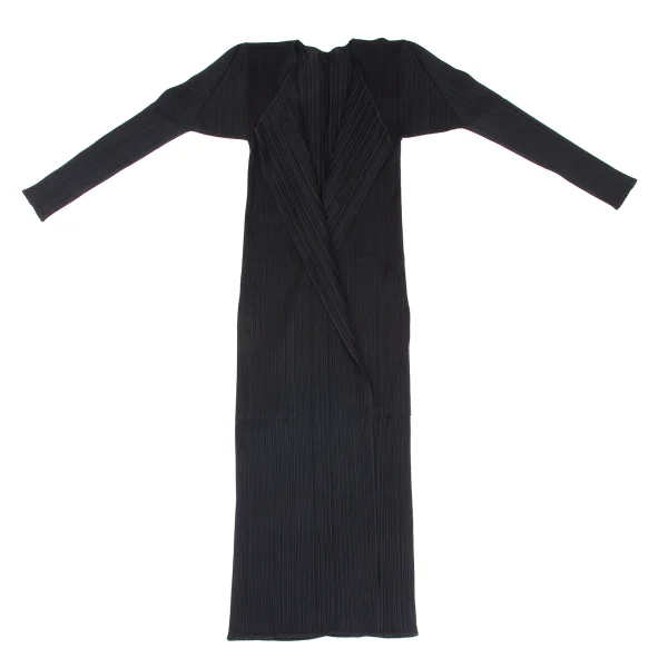 PLEATS PLEASE Pleated Buttonless Long Cardigan K-165918_002