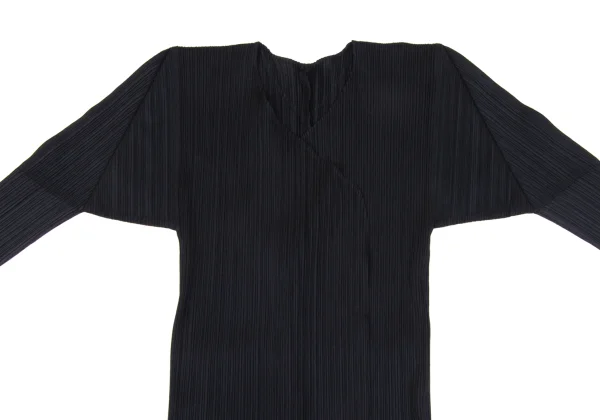 PLEATS PLEASE Pleated Buttonless Long Cardigan K-165918_005