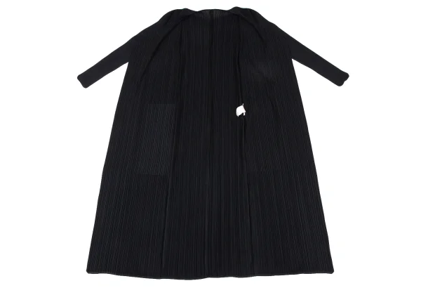 PLEATS PLEASE Pleated Buttonless Long Cardigan K-165918_010