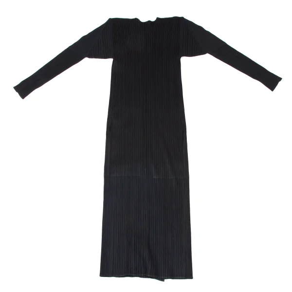 PLEATS PLEASE Pleated Buttonless Long Cardigan K-165918_011