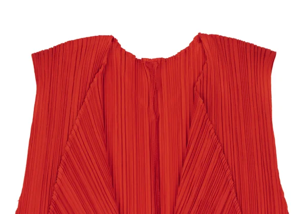 PLEATS PLEASE Back Slit Long Vest K-165919_004