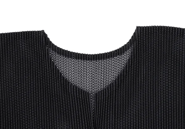 PLEATS PLEASE Side Slit Mesh Cardigan K-165920_004