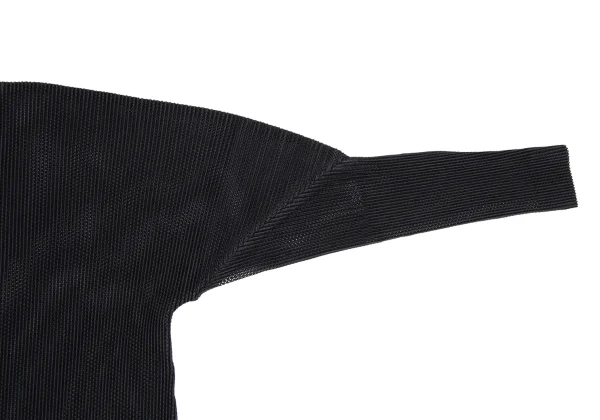 PLEATS PLEASE Side Slit Mesh Cardigan K-165920_006