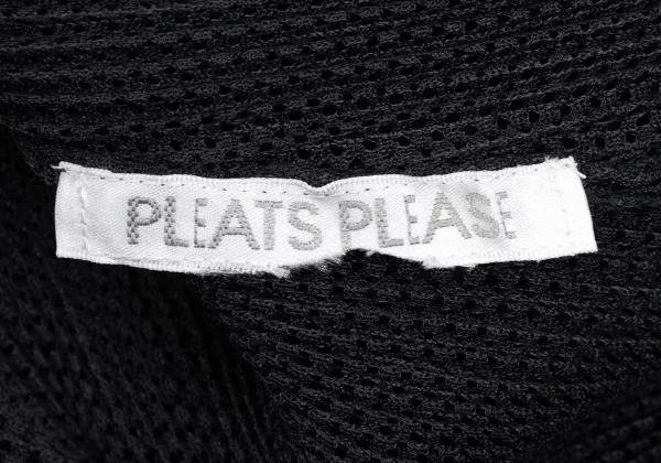 PLEATS PLEASE Side Slit Mesh Cardigan K-165920_013