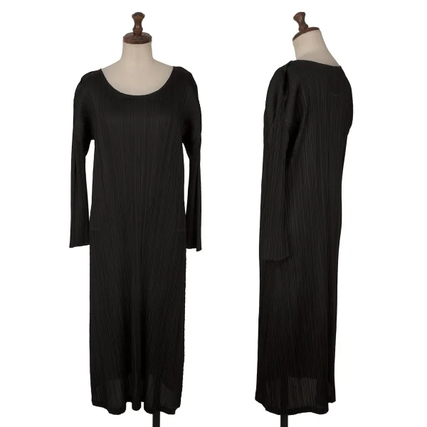PLEATS PLEASE A-Line Dress Black 2 K-165922_001