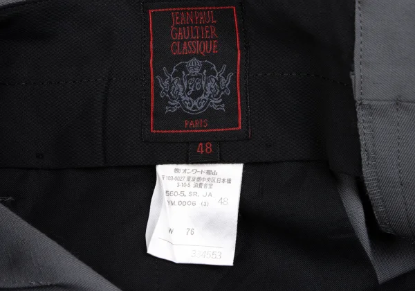 Jean Paul GAULTIER CLASSIQUE Wool Poly Double Pants K-165924_016