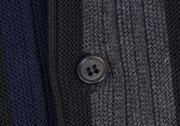 Y's for men Cotton Stripe Knit Cardigan K-165926_004