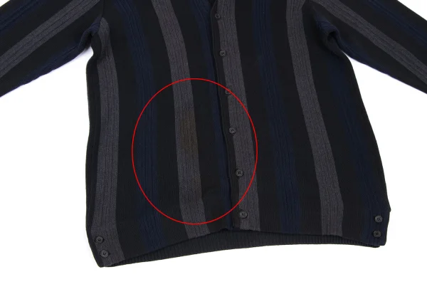 Y's for men Cotton Stripe Knit Cardigan K-165926_008