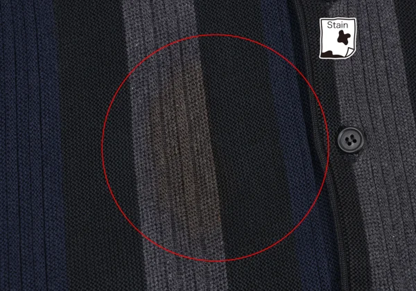 Y's for men Cotton Stripe Knit Cardigan K-165926_009