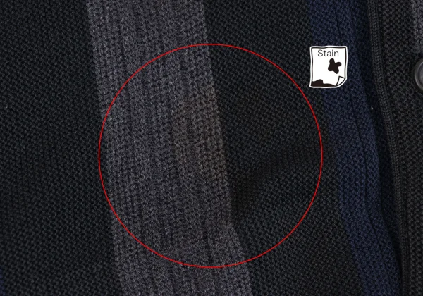 Y's for men Cotton Stripe Knit Cardigan K-165926_010