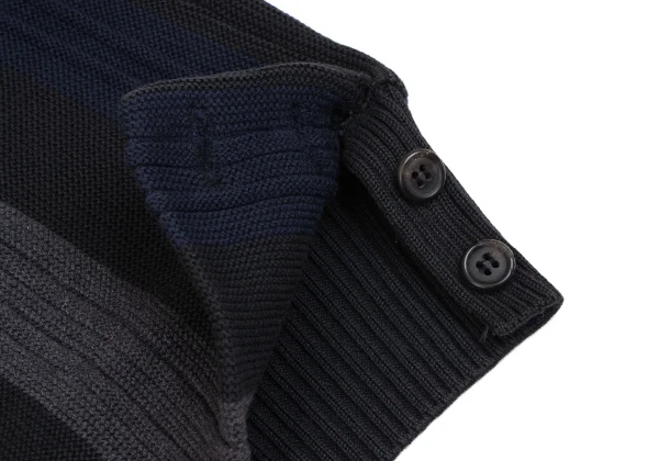 Y's for men Cotton Stripe Knit Cardigan K-165926_012