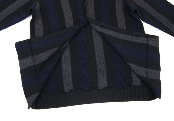 Y's for men Cotton Stripe Knit Cardigan K-165926_013