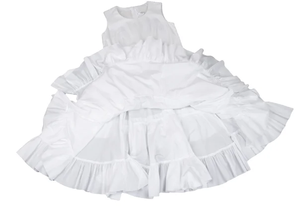 COMME des GARCONS Cotton Frill Hem Sleeveless Dress K-165927_009